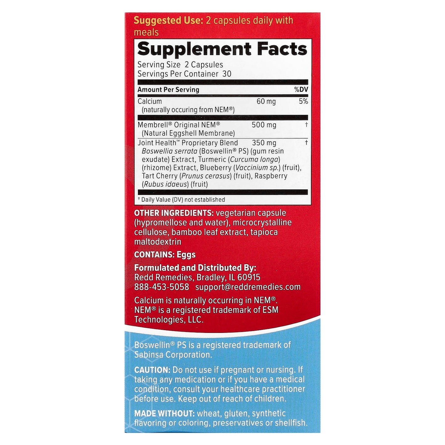 Redd Remedies, Joint Health, Advanced™, 60 Vegetarian Capsules - Image 2