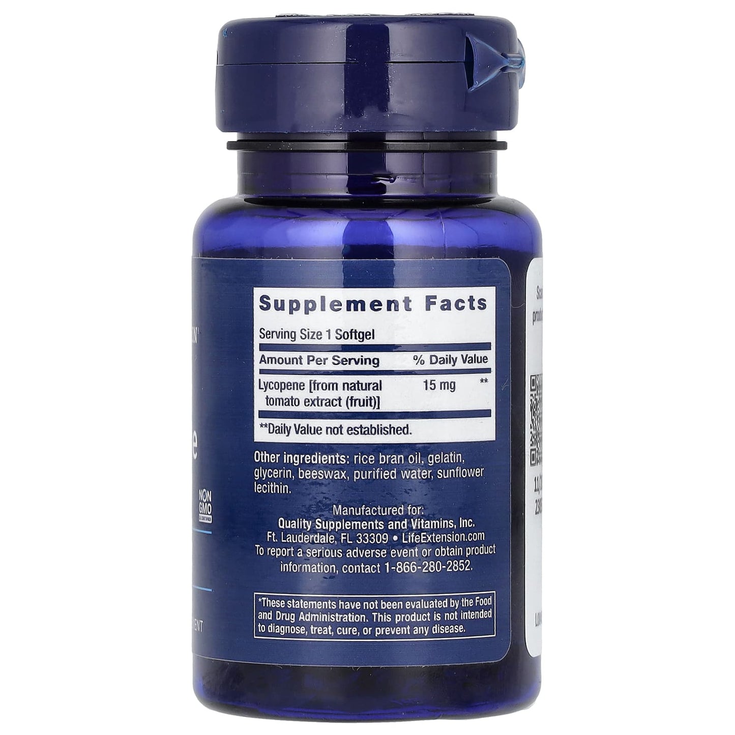 Life Extension, Mega Lycopene, 15 mg, 90 Softgels - Image 2