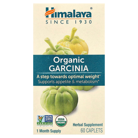 Himalaya Garcinia Weight Management Supplement, 60 Caplets, USDA Organic, Non-GMO - Image 1