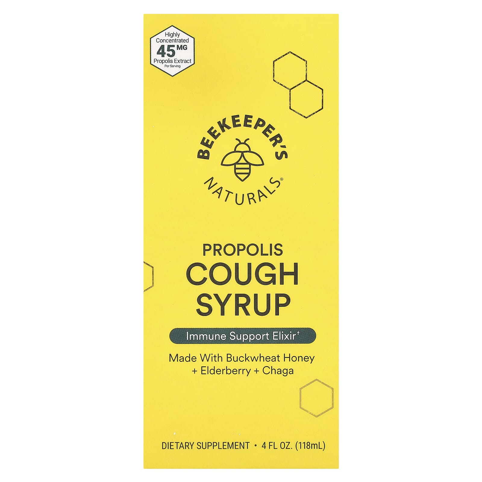 Beekeeper's Naturals Propolis Cough Syrup for Immunity Support - Image 1