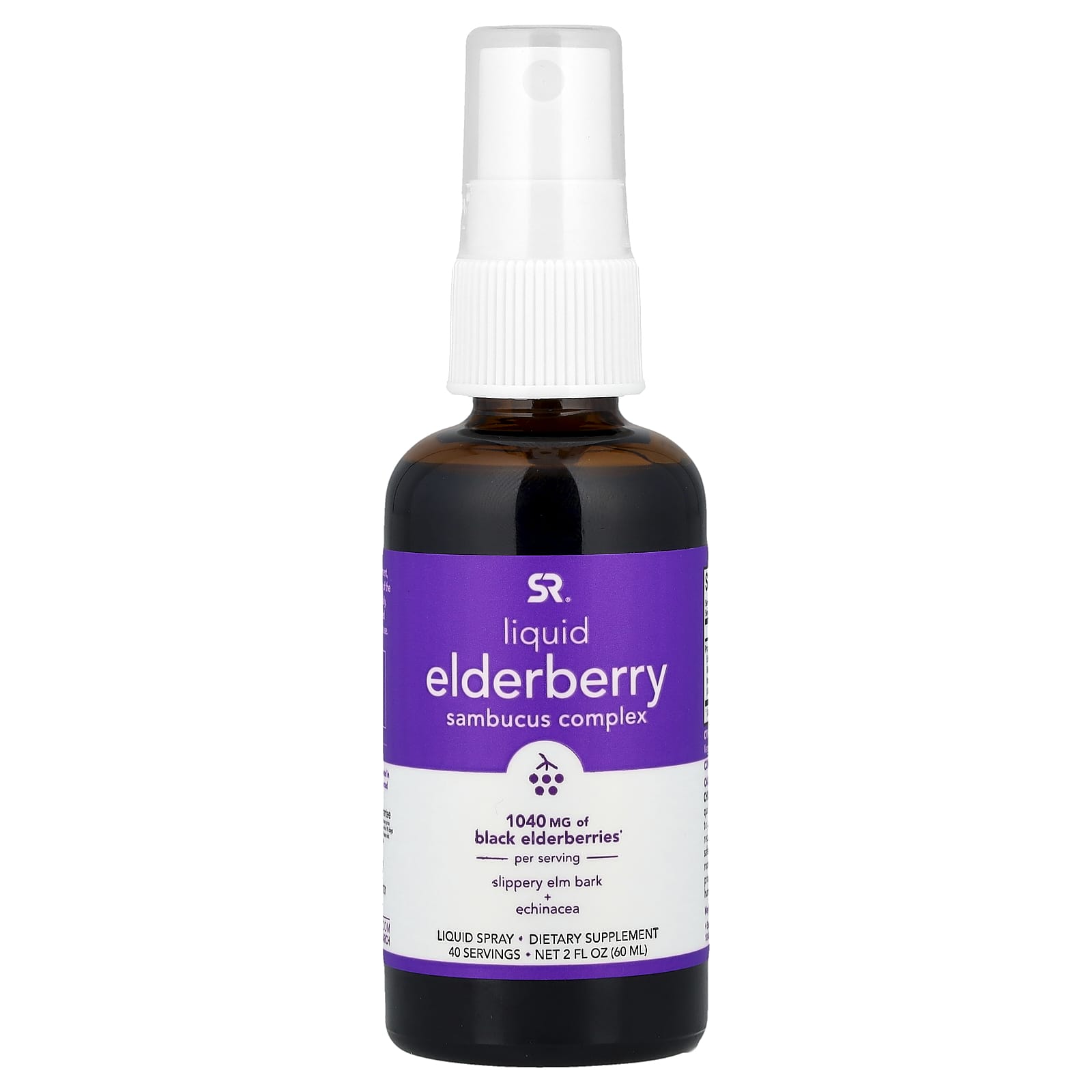 Sports Research, Liquid Elderberry, Sambucus Complex , 2 fl oz (60 ml) - Image 1