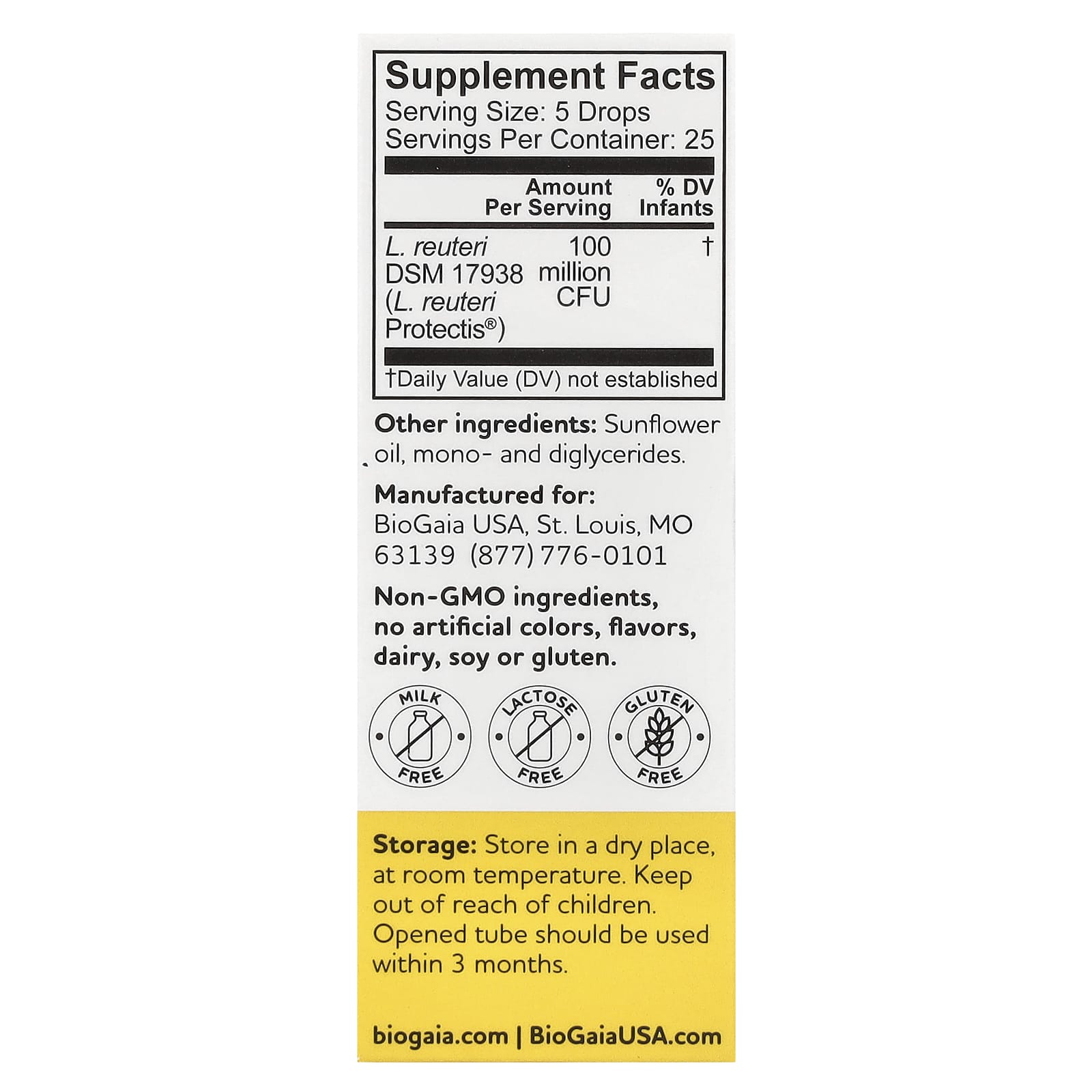 BioGaia, Protectis Baby, Probiotic Drops, 100 Million CFU, 0.17 fl oz (5 ml)
