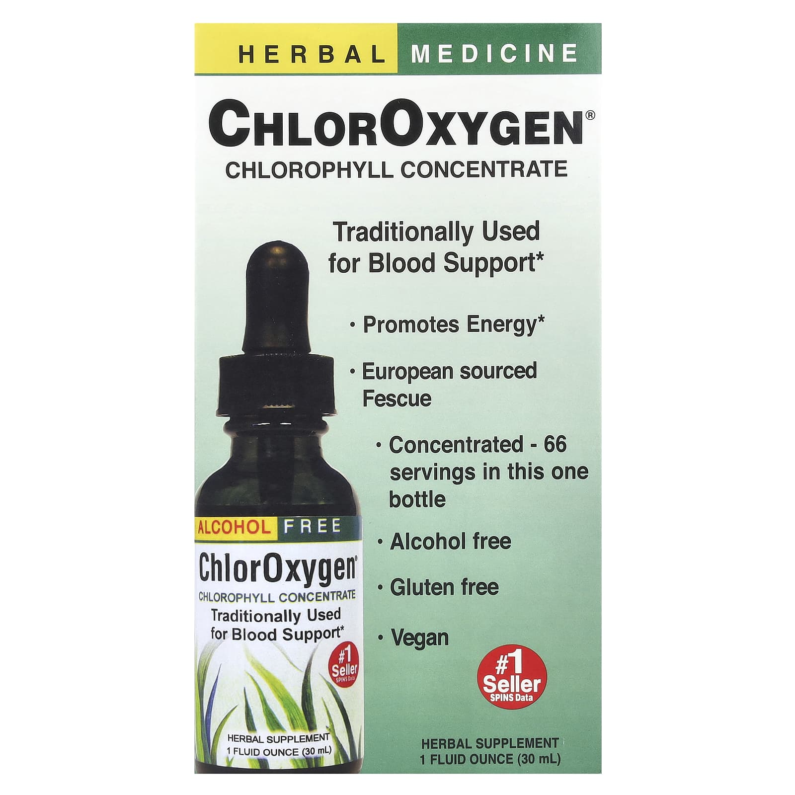 Herbs Etc., ChlorOxygen Chlorophyll Concentrate - Boost Energy Naturally - Image 1