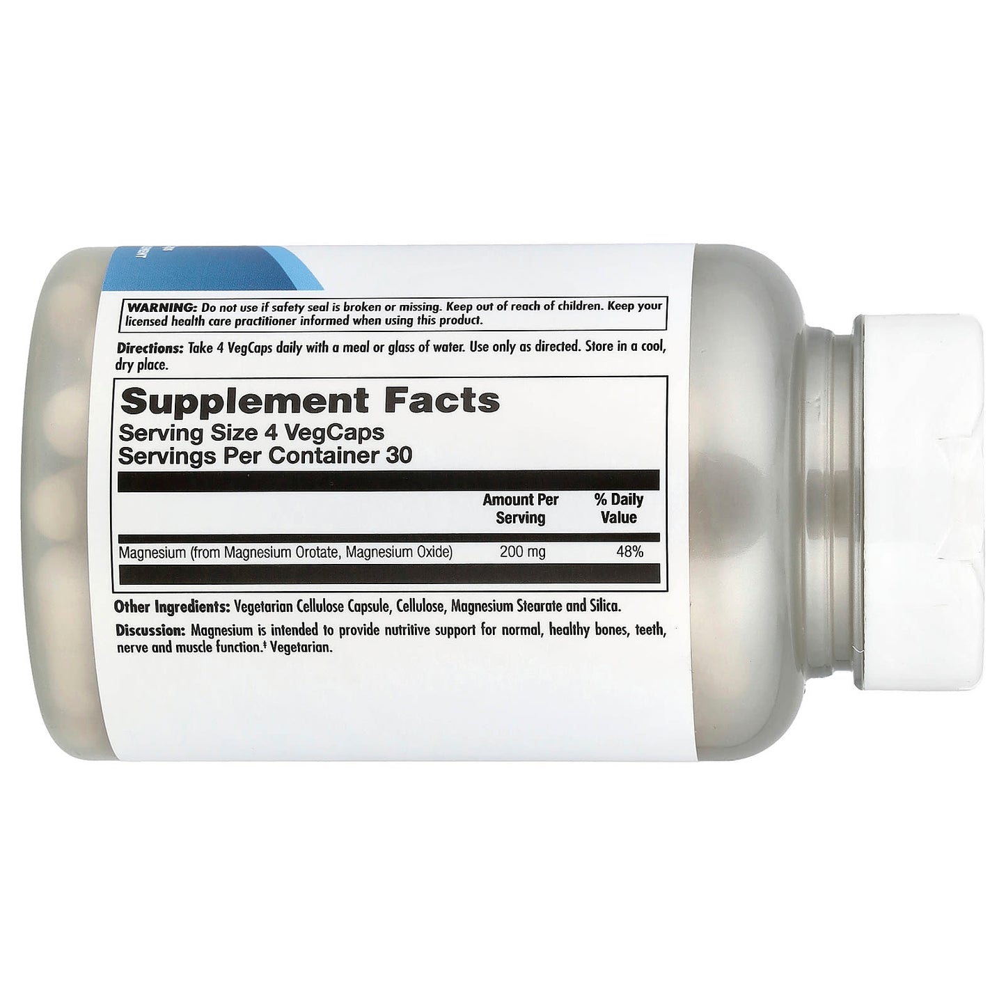 KAL Magnesium Orotate 200mg for Bone Health - 120 Vegcaps - Image 2