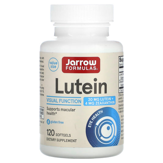 <strong>Jarrow Formulas Lutein & Zeaxanthin Eye Health Support</strong> - 20 mg, 120 Softgels - Image 1