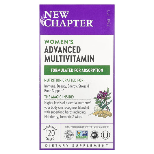 New Chapter, Women's Advanced Multivitamin, 120 Vegetarian Tablets - Image 1