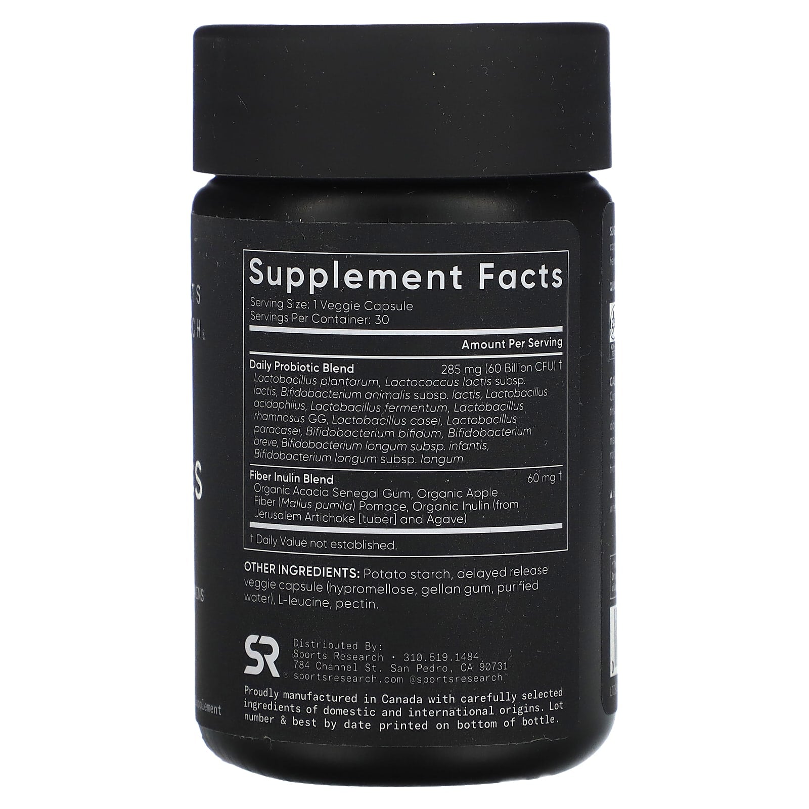 Sports Research, Daily Probiotics, 60 Billion CFU, 30 Delayed Release Capsules - Image 2