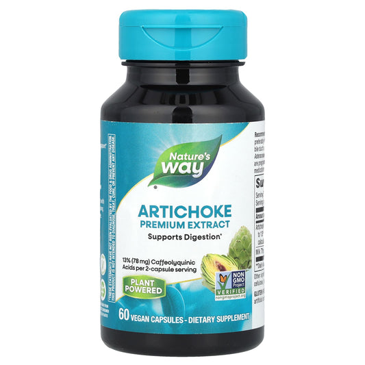 Nature's Way, Artichoke, Premium Extract, 60 Vegan Capsules - Image 1