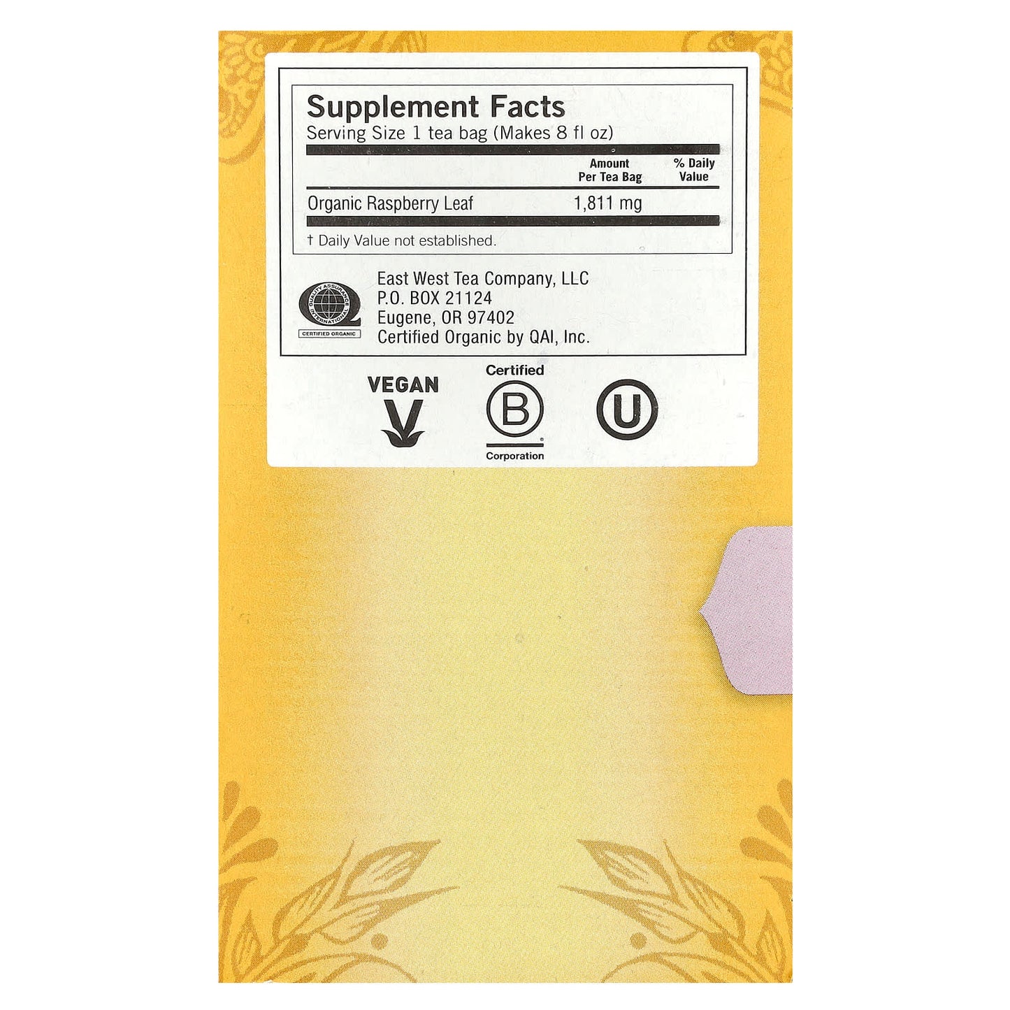 Yogi Tea, Raspberry Leaf, Caffeine Free, 16 Tea Bags, 1.02 oz (29 g) - Image 2