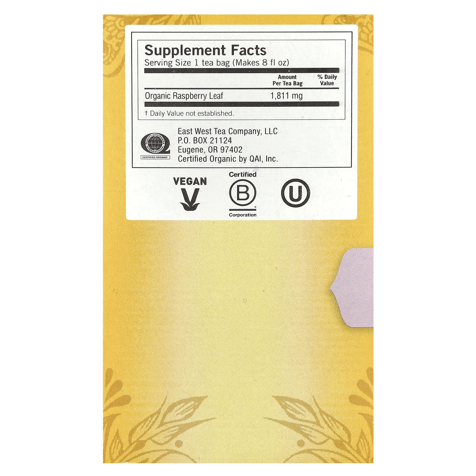 Yogi Tea, Raspberry Leaf, Caffeine Free, 16 Tea Bags, 1.02 oz (29 g) - Image 2