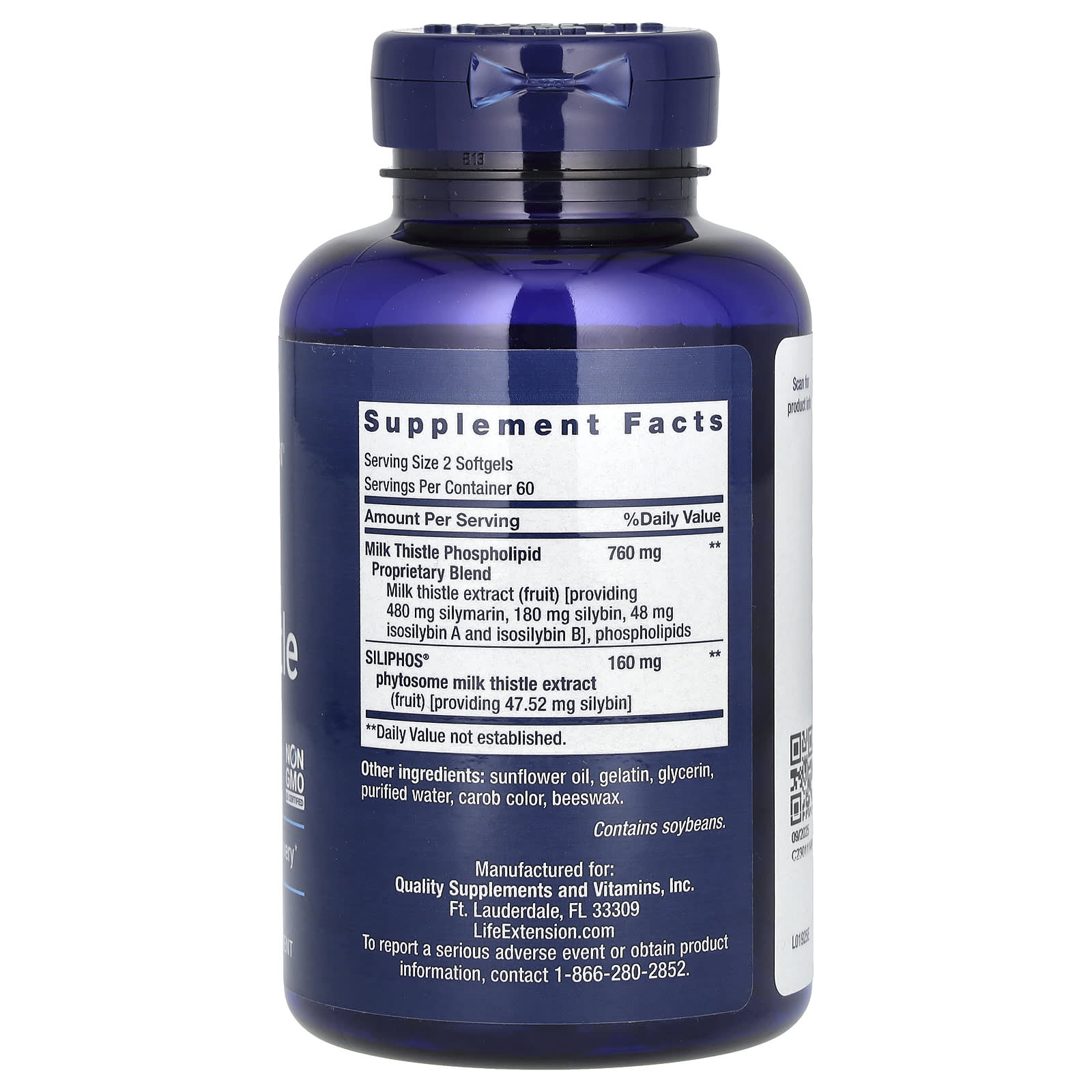 Life Extension, Advanced Milk Thistle, 120 Softgels - Image 2