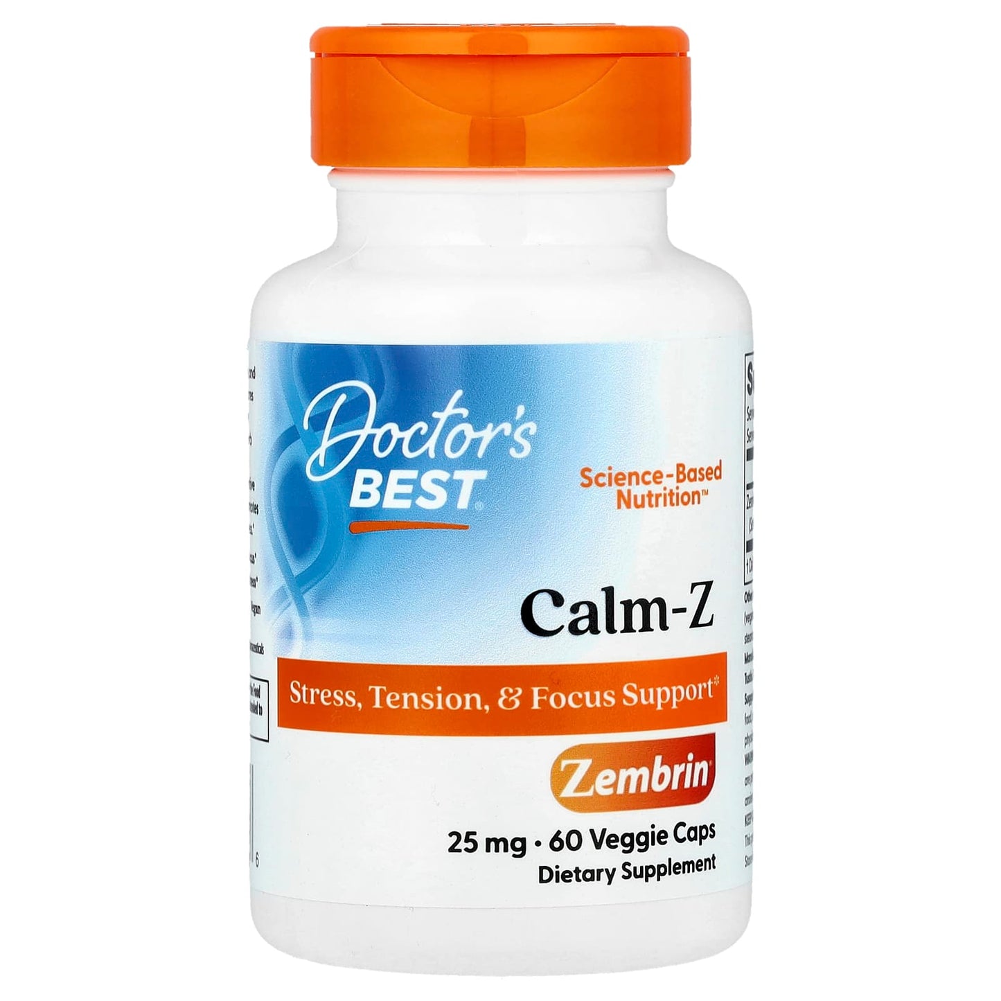 Calm-Z Stress & Focus Support Supplement | 60 Veggie Caps - Image 1