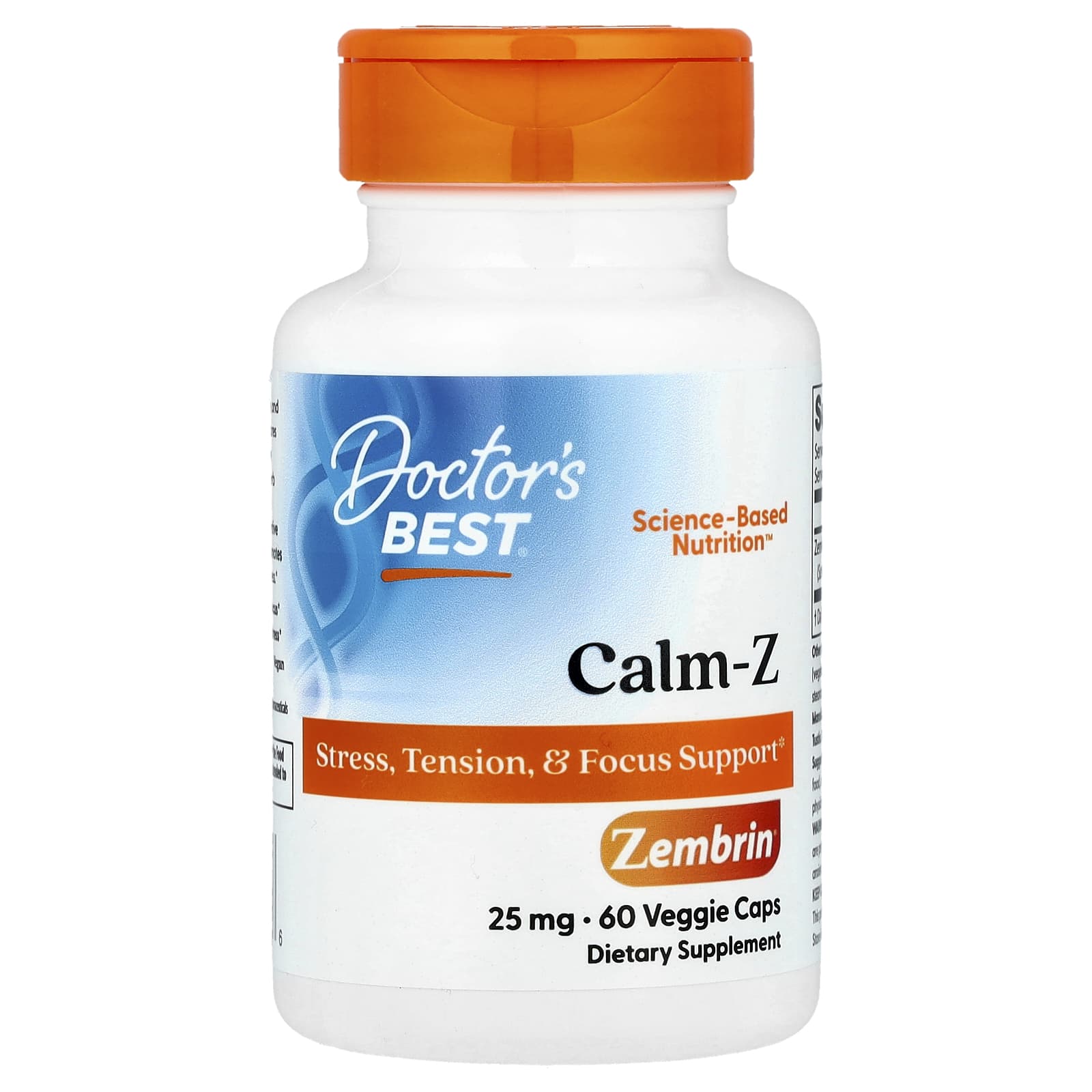 Calm-Z Stress & Focus Support Supplement | 60 Veggie Caps - Image 1