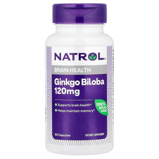 Natrol, Ginkgo Biloba, 60 Capsules - Image 1