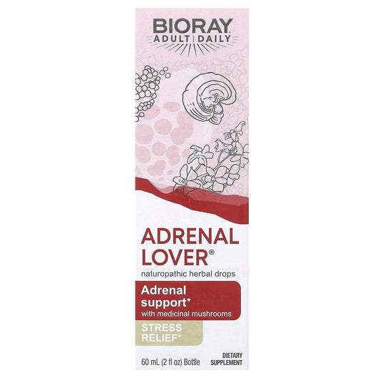 Bioray Adrenal Support with Medical Mushrooms - 2 fl oz (60 ml) - Image 1