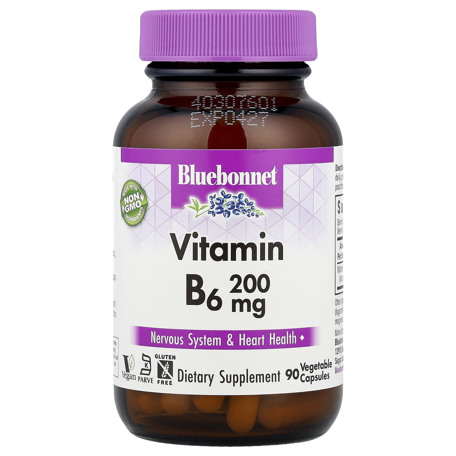 Boost Nervous System & Heart Health with Bluebonnet Nutrition Vitamin B6 - Image 1