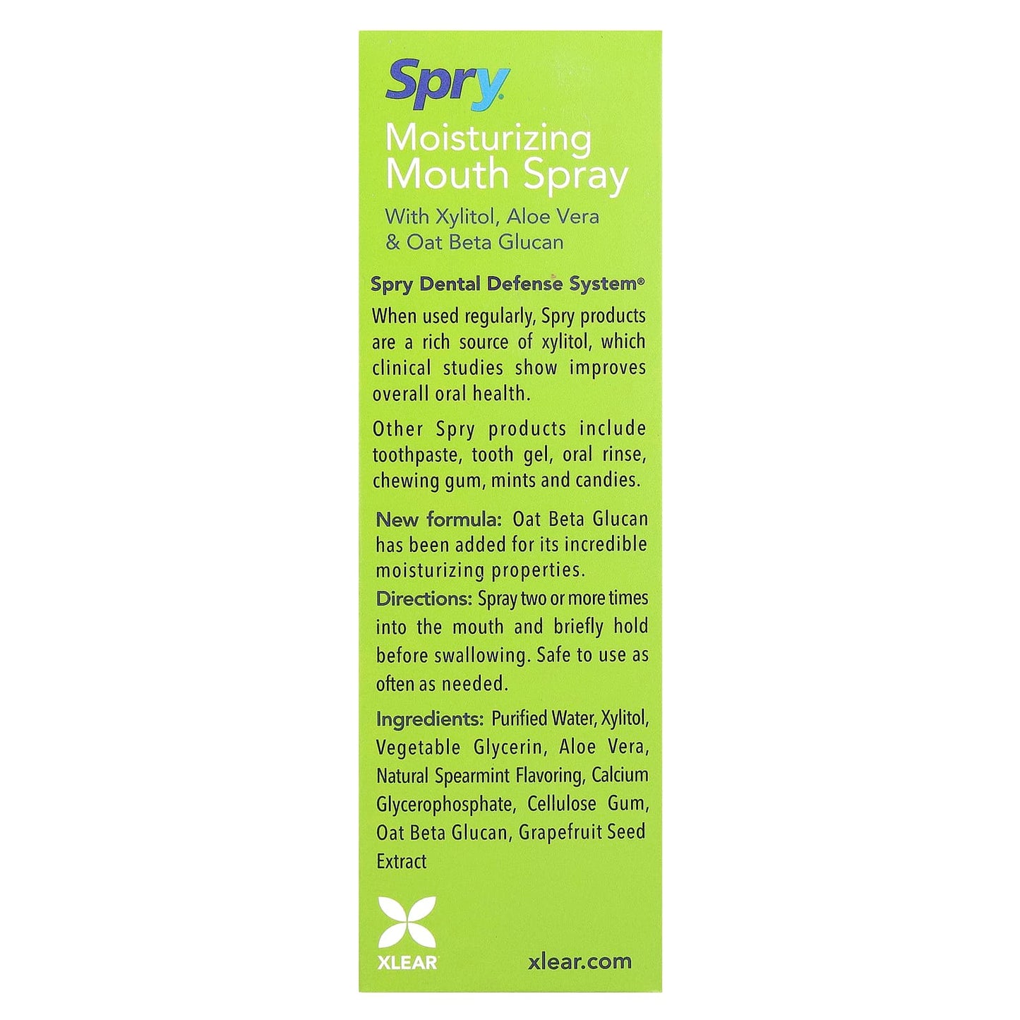 Xlear, Spry, Moisturizing Mouth Spray, 2 Pack, 4.5 fl oz (134 ml) - Image 2