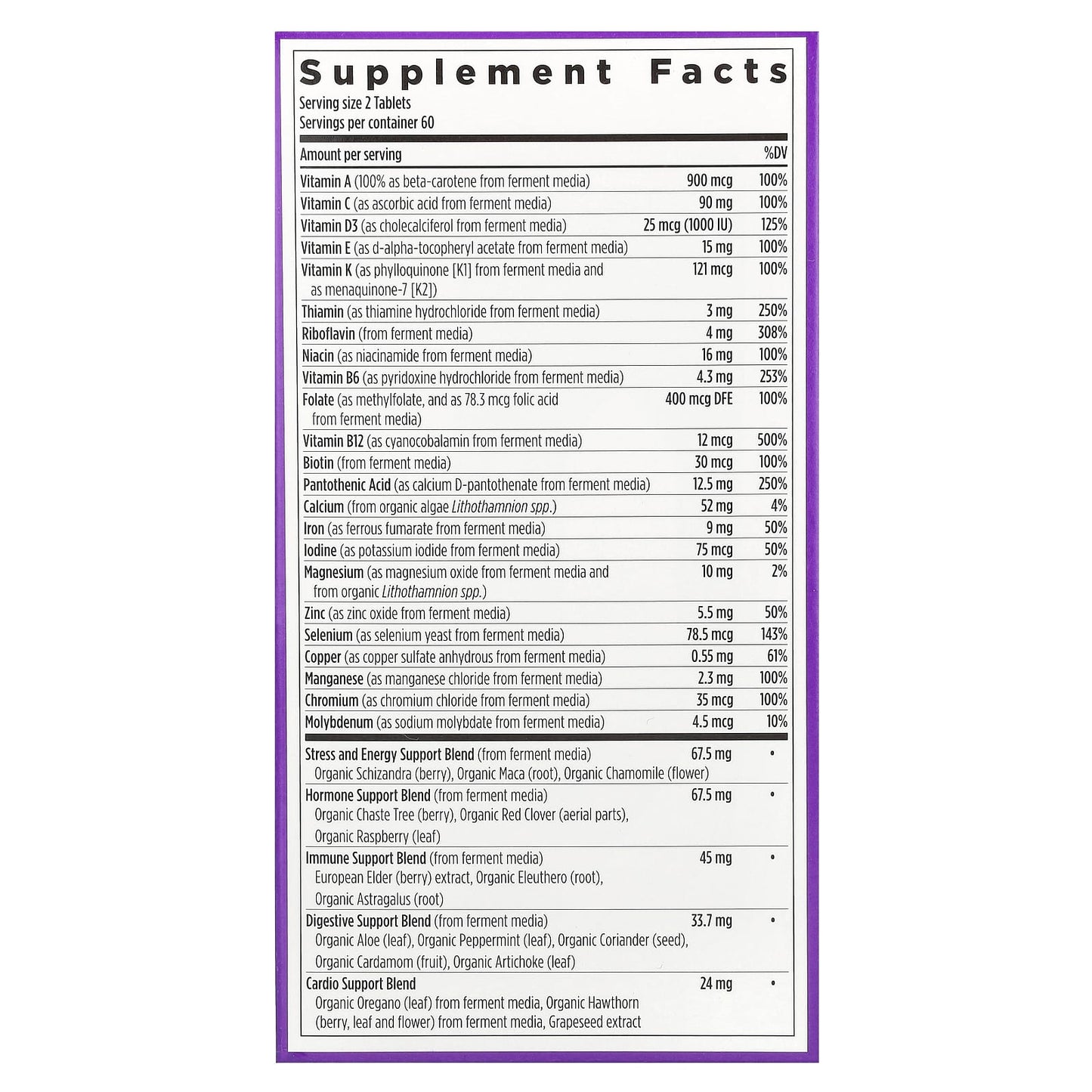 New Chapter, Women's Advanced Multivitamin, 120 Vegetarian Tablets - Image 2