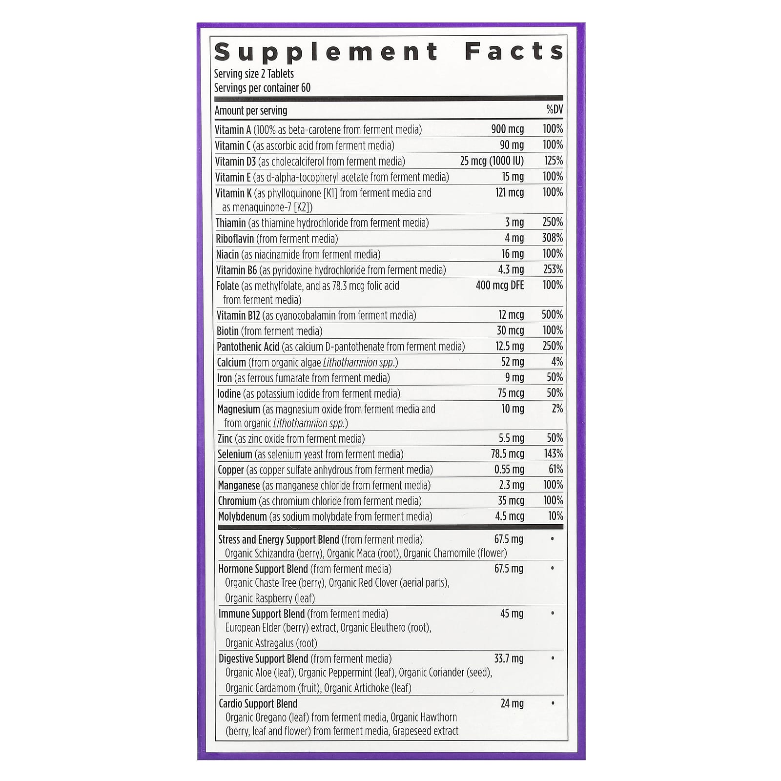 New Chapter, Women's Advanced Multivitamin, 120 Vegetarian Tablets - Image 2