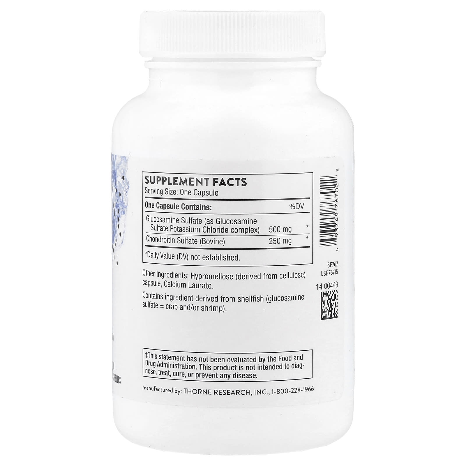 Thorne, Glucosamine & Chondroitin, 90 Capsules - Image 2