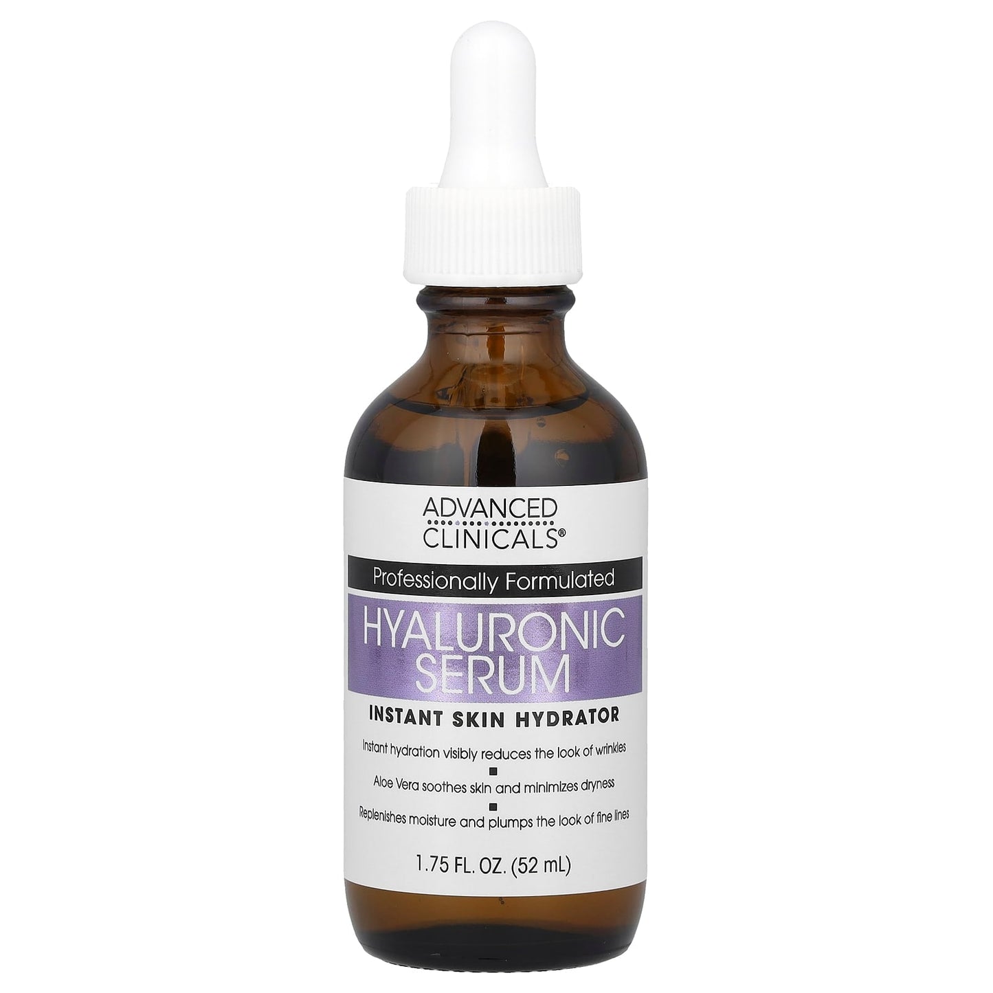 Hydrate Your Skin with Advanced Clinicals Hyaluronic Serum, 1.75 fl oz - Image 1