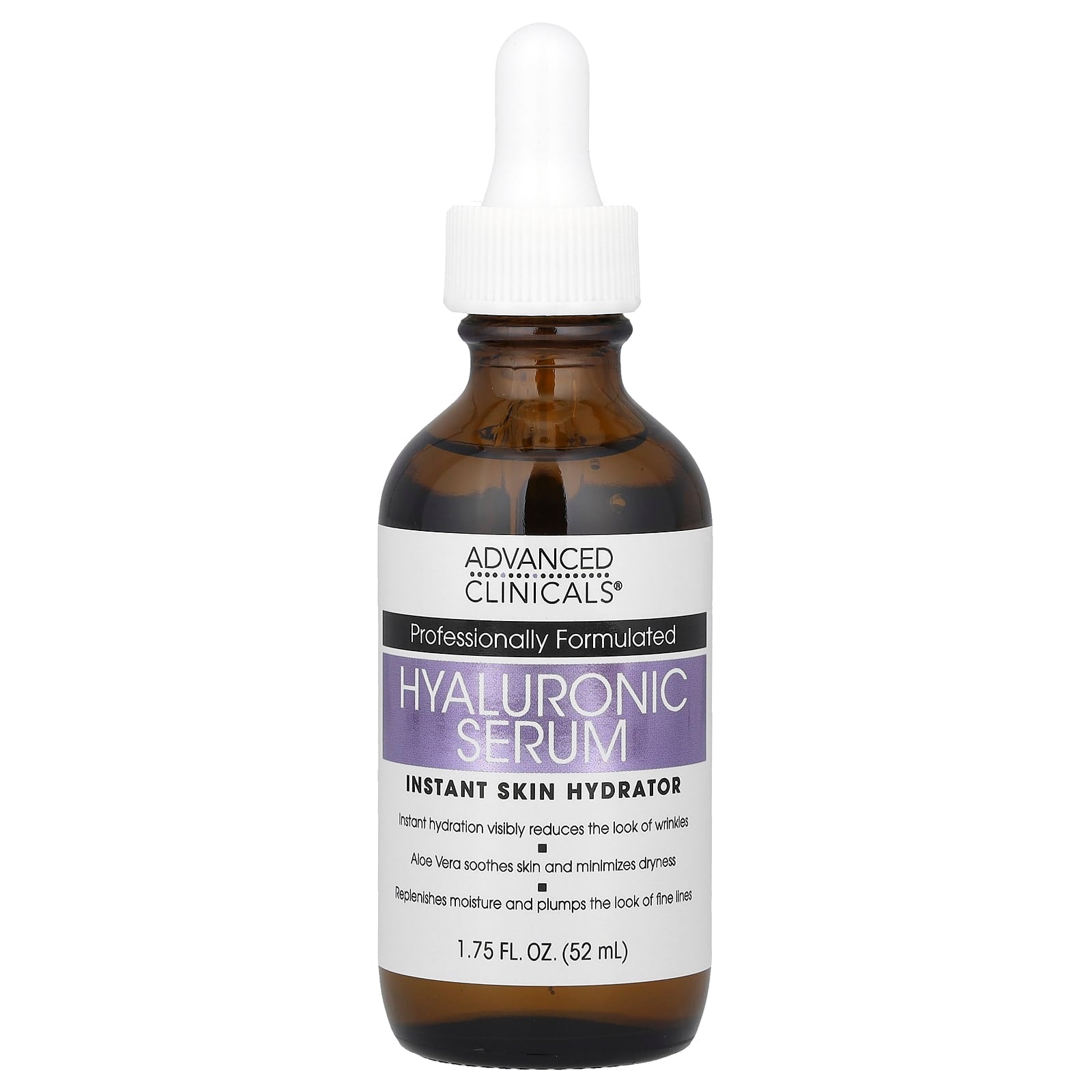 Hydrate Your Skin with Advanced Clinicals Hyaluronic Serum, 1.75 fl oz - Image 1