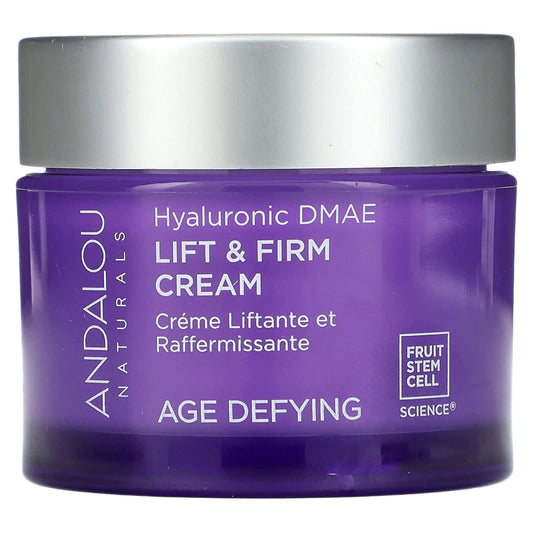 Andalou Naturals Lift & Firm Cream, Hyaluronic DMAE, Age Defying - Image 1