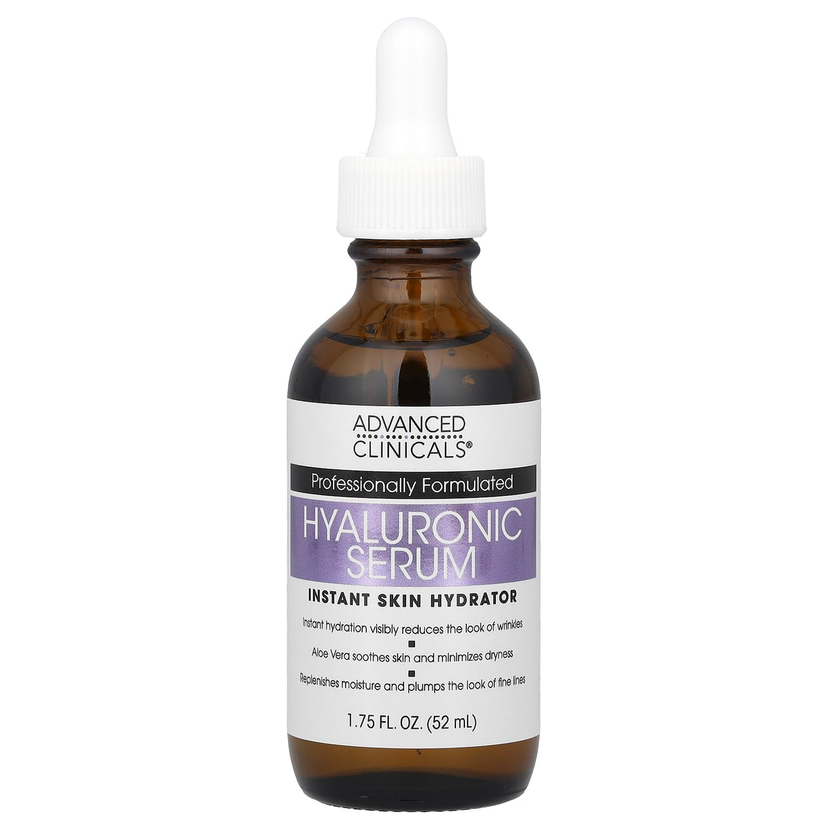 Hydrate Your Skin with Advanced Clinicals Hyaluronic Serum, 1.75 fl oz - Image 1