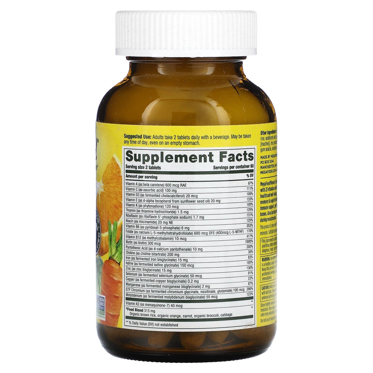 MegaFood, Women's Advanced Multivitamin, 120 Tablets - Image 2