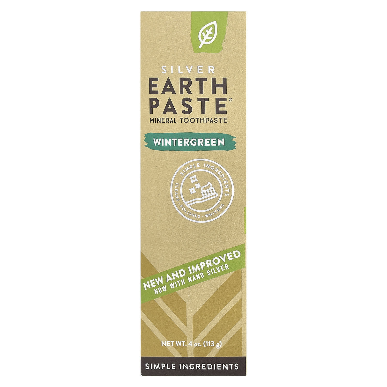 Redmond Trading Company, Silver Earth Paste®, Mineral Toothpaste, Wintergreen, 4 oz (113 g) - Image 2