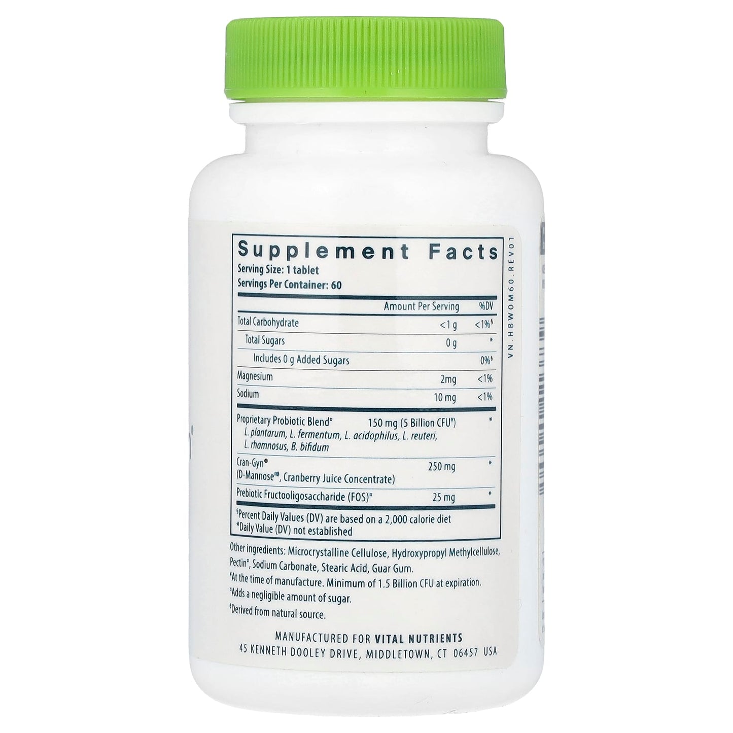 Vital Nutrients, Hyperbiotics®, Pro-Women® Probiotic, 60 Vegan Tablets - Image 2