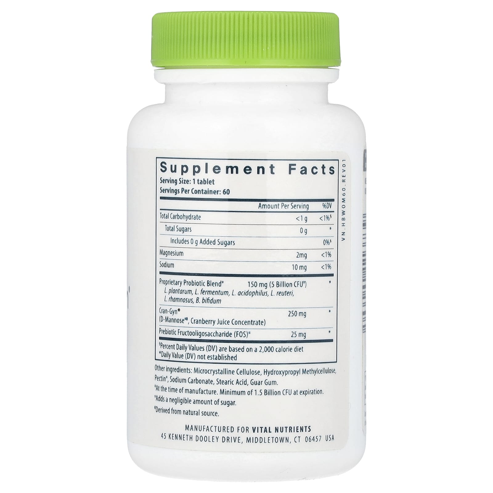 Vital Nutrients, Hyperbiotics®, Pro-Women® Probiotic, 60 Vegan Tablets - Image 2