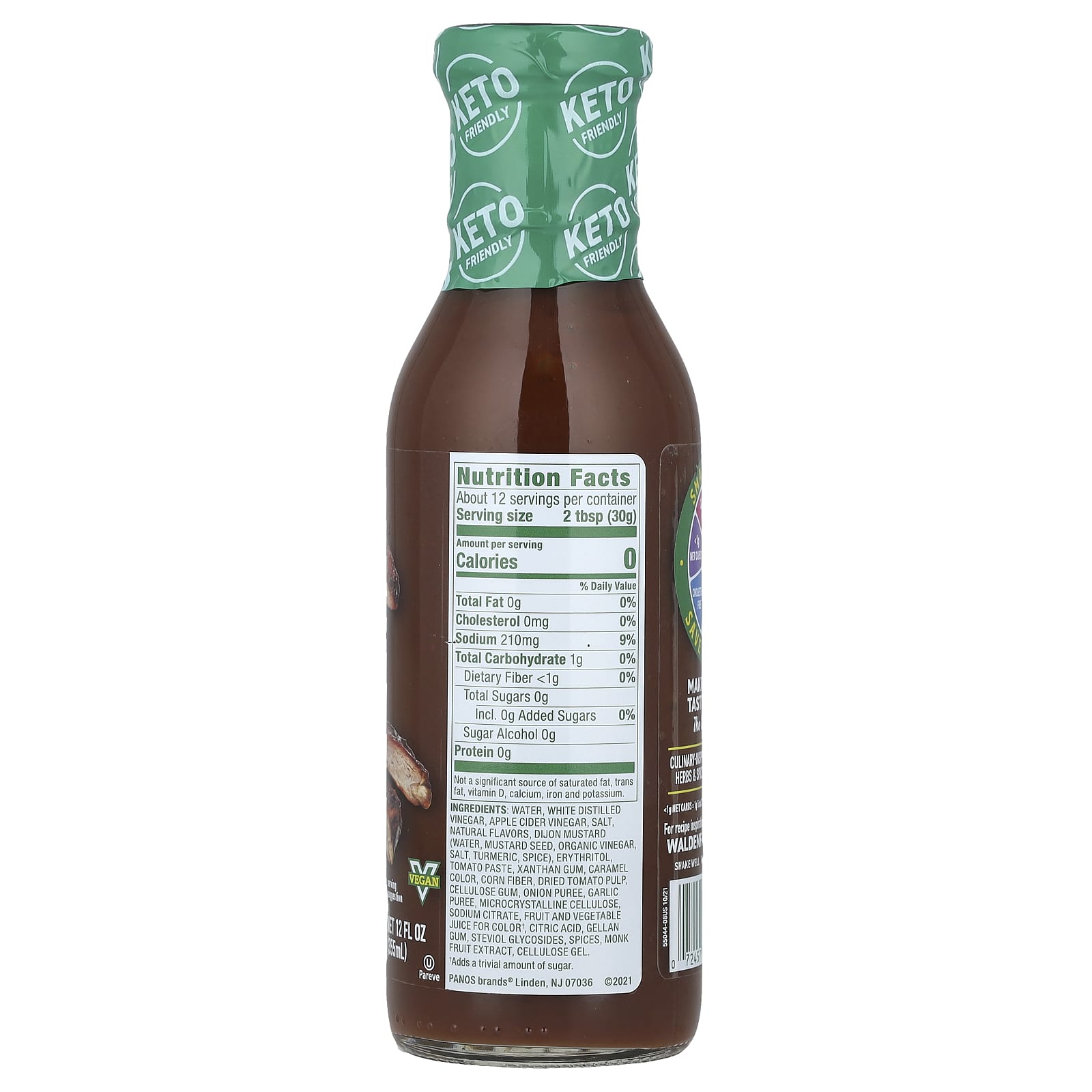 Walden Farms, Hickory Smoked Barbecue Sauce, 12 fl oz (355 ml) - Image 2