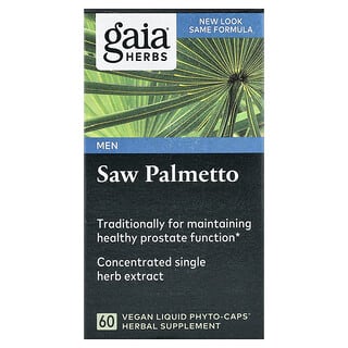 Saw Palmetto for Men's Health - Vegan Liquid Phyto-Caps by Gaia Herbs