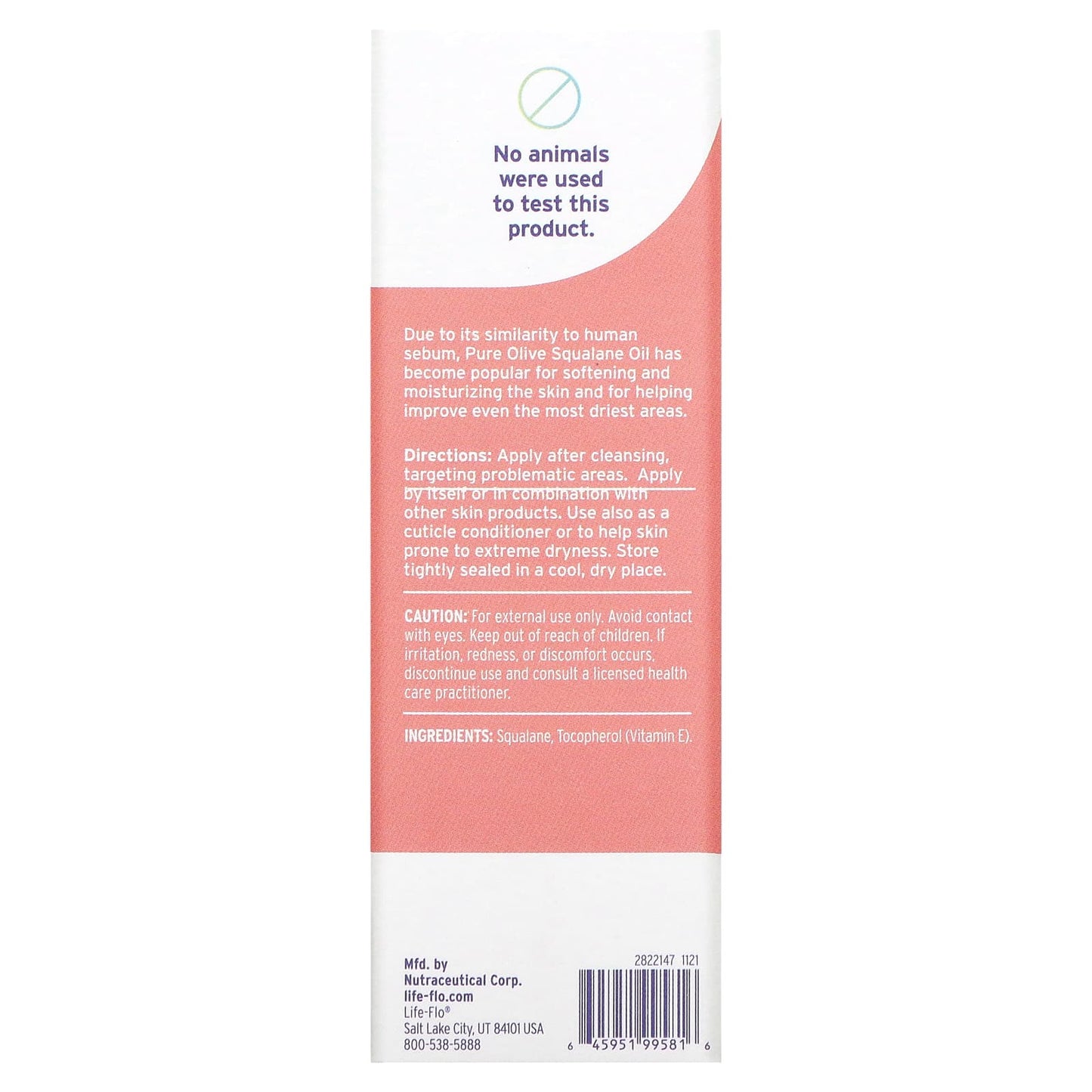 Life-flo, Pure Olive Squalane Oil, 2 fl oz (59 ml) - Image 2