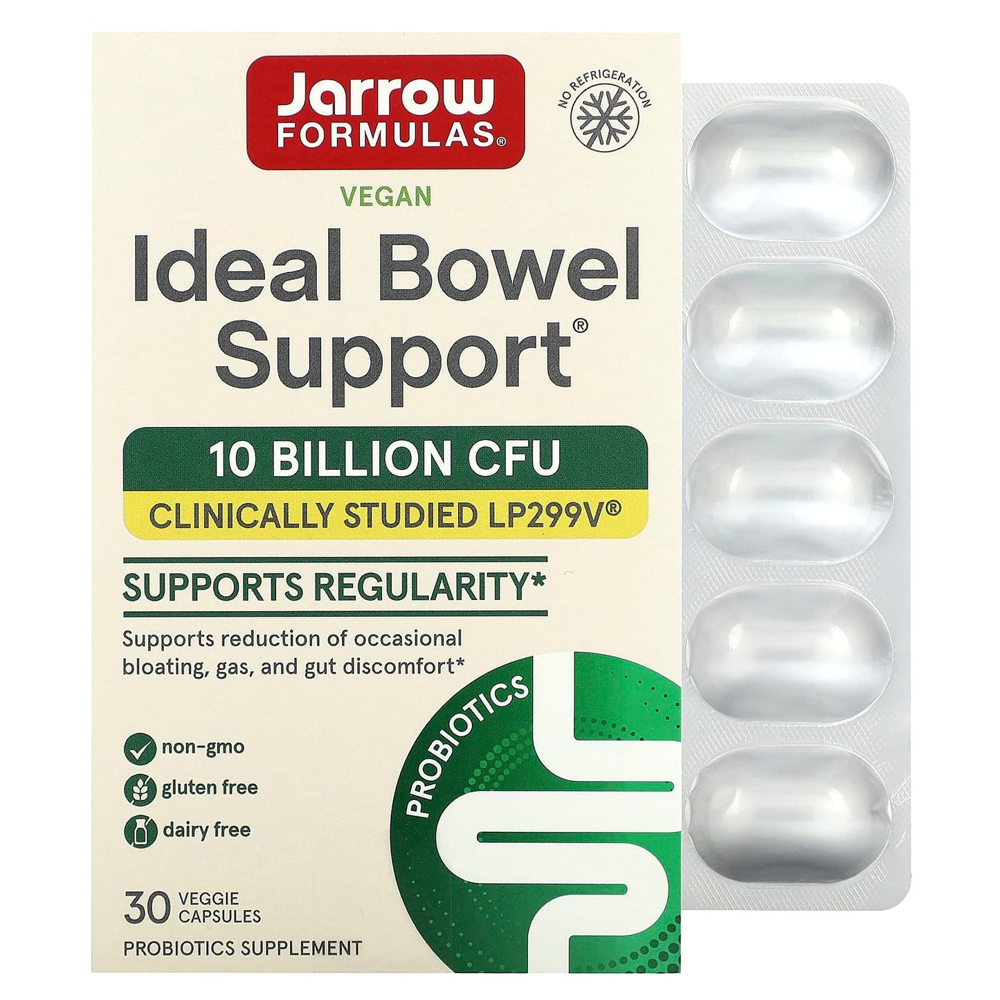 Jarrow Formulas LP299V Probiotics, 10 Billion CFU, 30 Capsules - Image 1