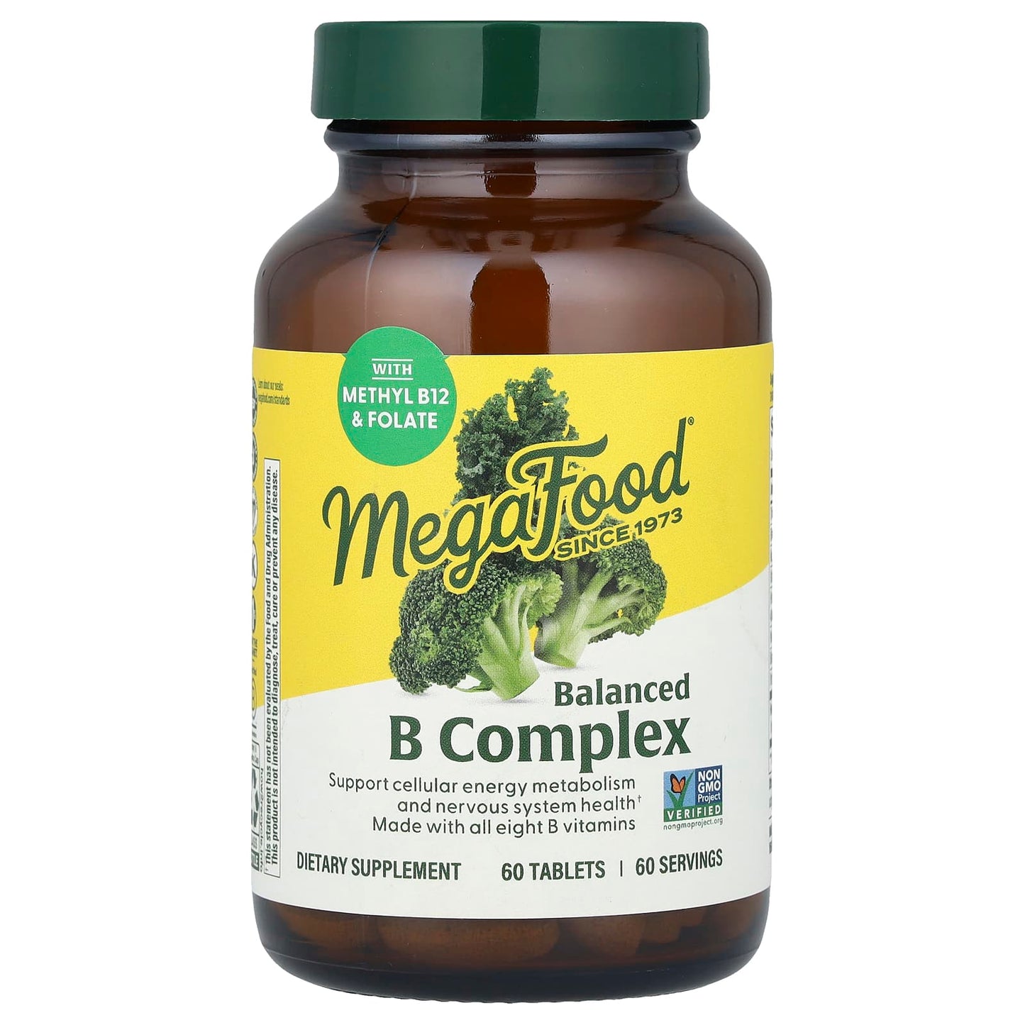 MegaFood, Balanced B Complex, 60 Tablets - Image 1