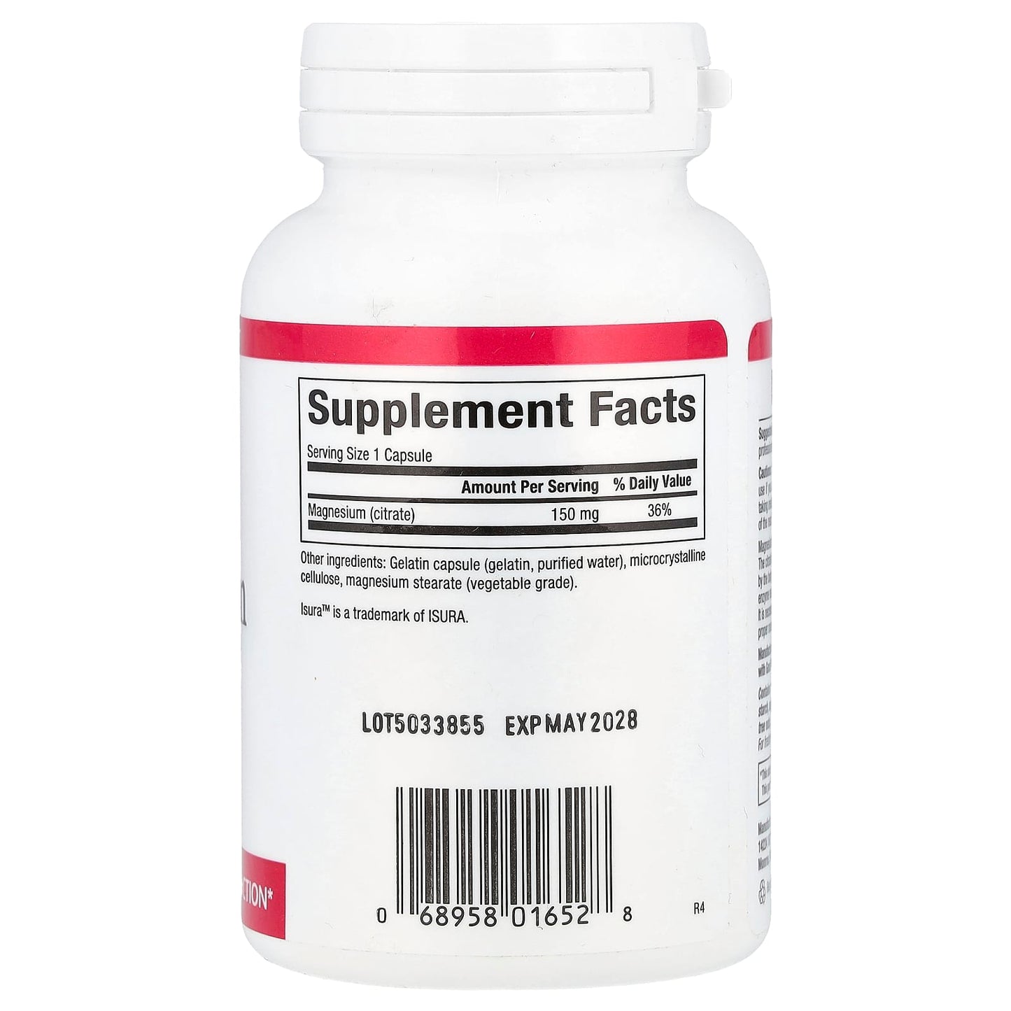 Natural Factors, Magnesium Citrate, 150 mg, 90 Capsules - Image 2