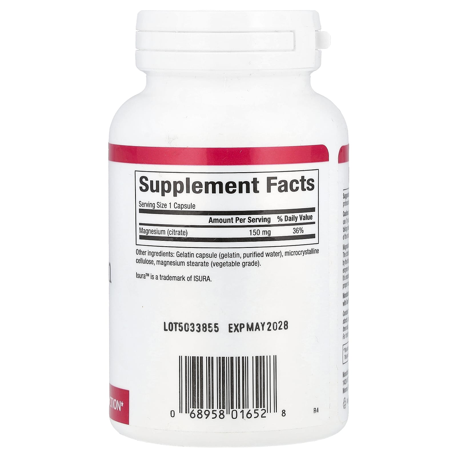 Natural Factors, Magnesium Citrate, 150 mg, 90 Capsules - Image 2