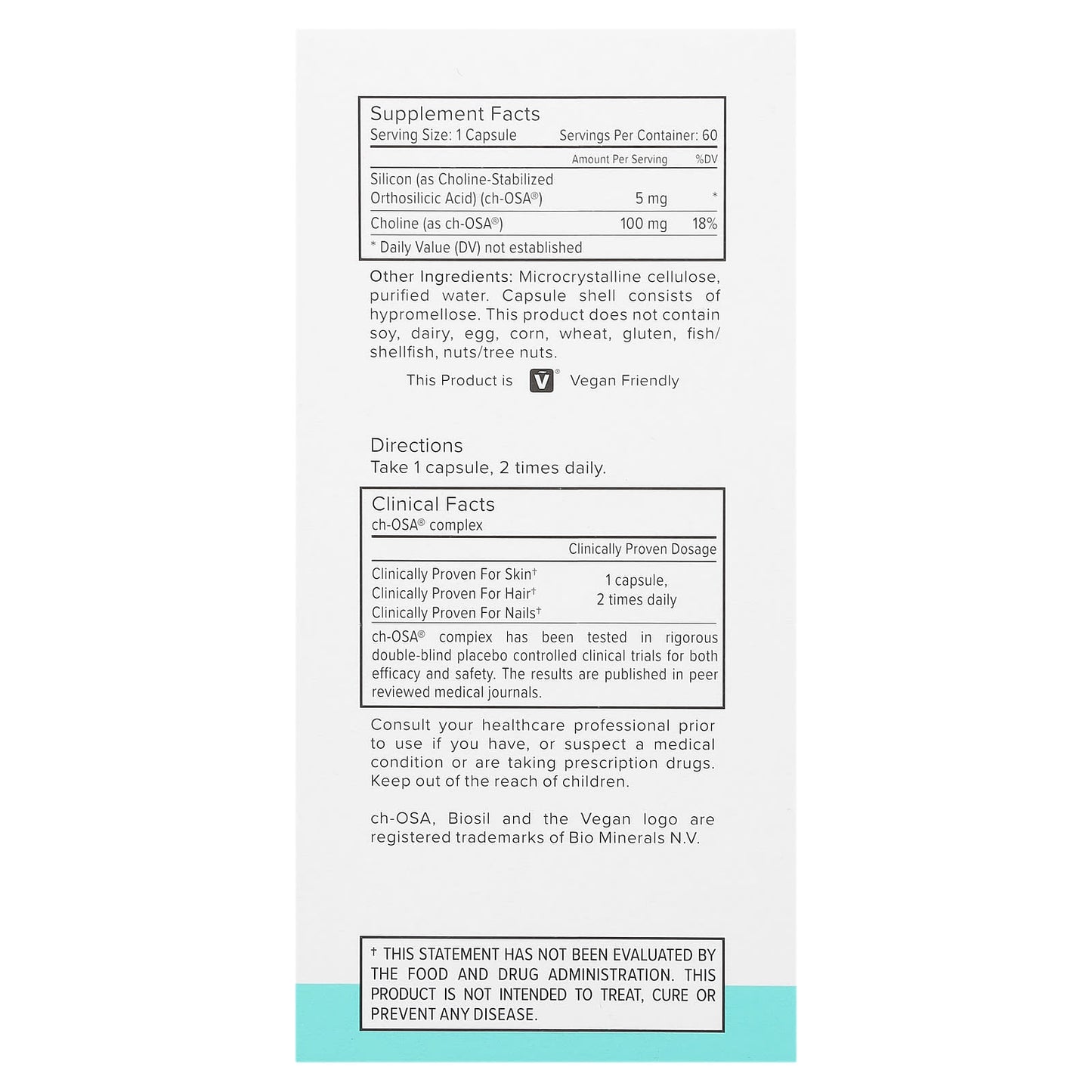 BioSil Collagen Generator - Vegan Friendly, Gluten Free, 60 Capsules - Image 2