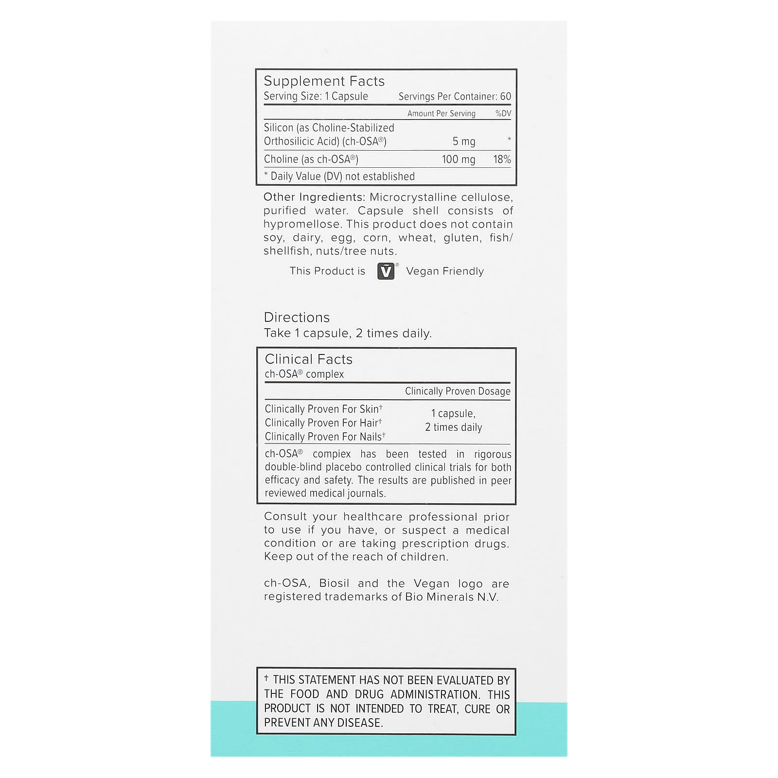 BioSil Collagen Generator - Vegan Friendly, Gluten Free, 60 Capsules - Image 2