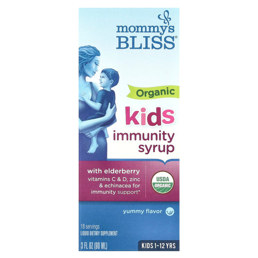 Mommy's Bliss, Kids, Organic Immunity Syrup, 1-12 Yrs, 3 fl oz (90 ml)