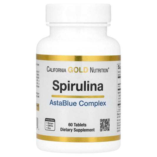 Spirulina Antioxidant Supplement with AstaBlue Complex - 60 Tablets - Image 1