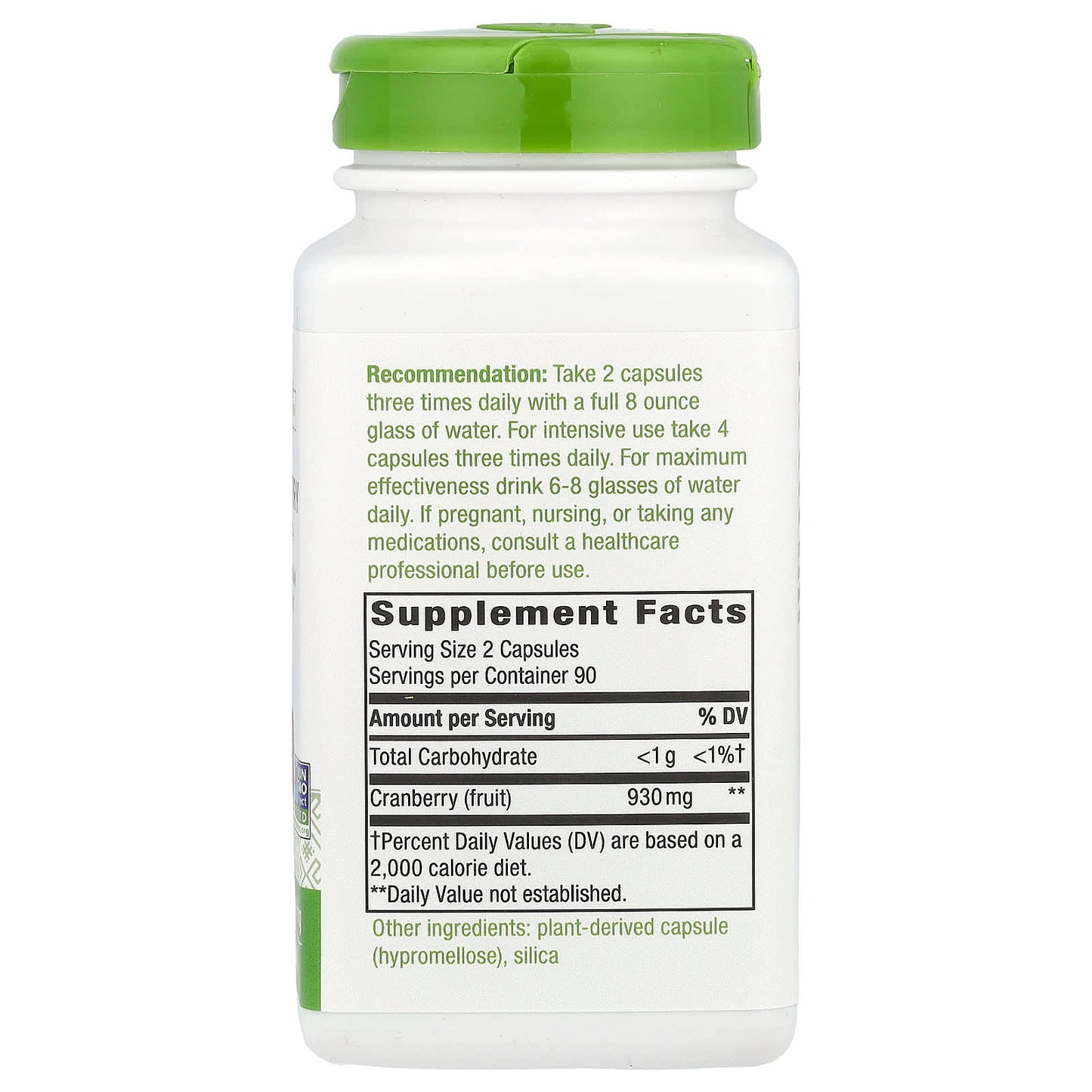 Nature's Way, Cranberry Fruit, 180 Vegan Capsules (465 mg Per Capsule) - Image 2