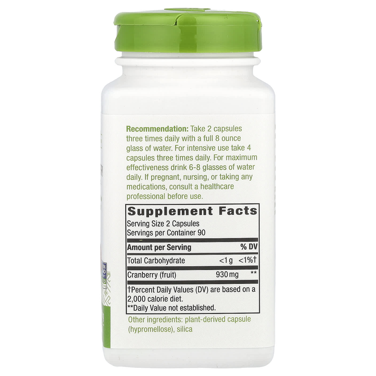 Nature's Way, Cranberry Fruit, 180 Vegan Capsules (465 mg Per Capsule) - Image 2