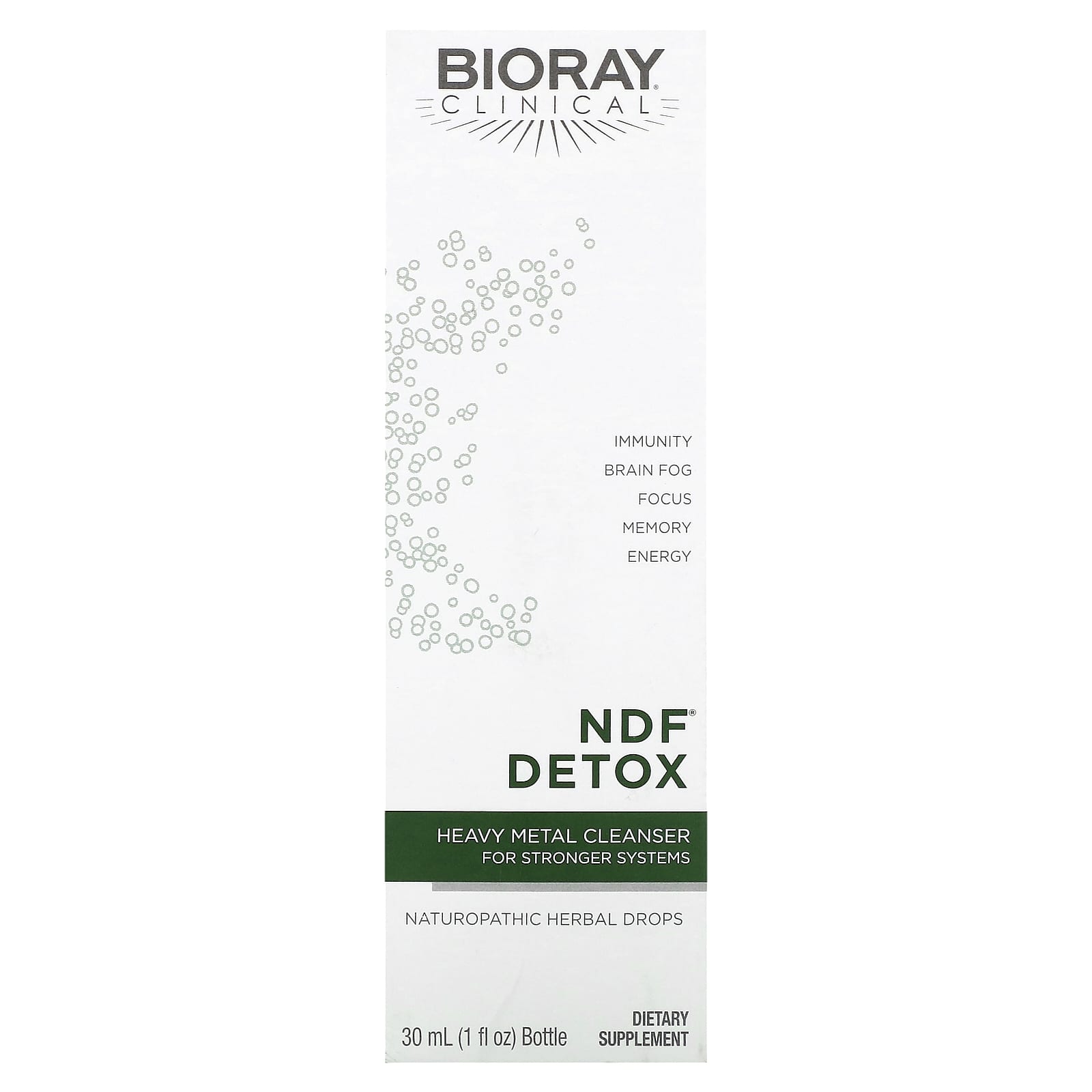Bioray NDF Detox Heavy Metal Cleanser for Stronger Immune Systems 1 fl oz - Image 1