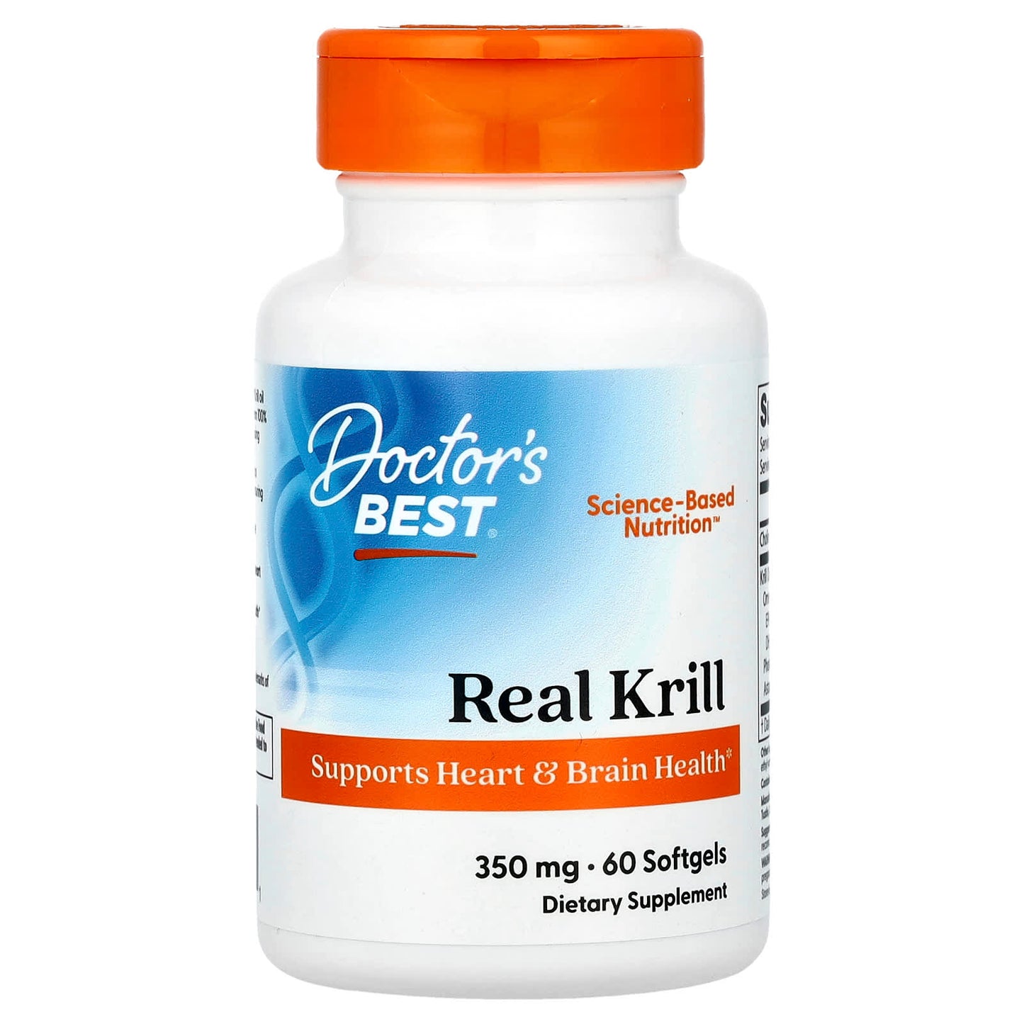 Krill Oil for Heart & Brain Health 350mg by Doctor's Best - Image 1