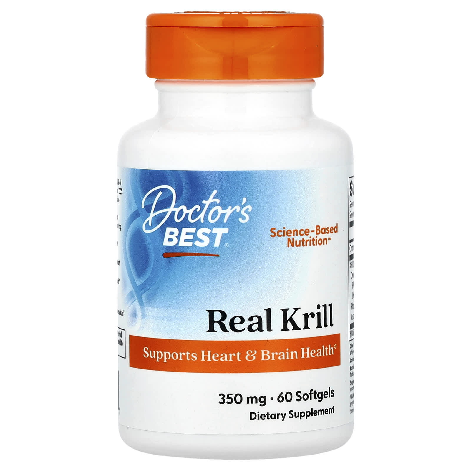 Krill Oil for Heart & Brain Health 350mg by Doctor's Best - Image 1