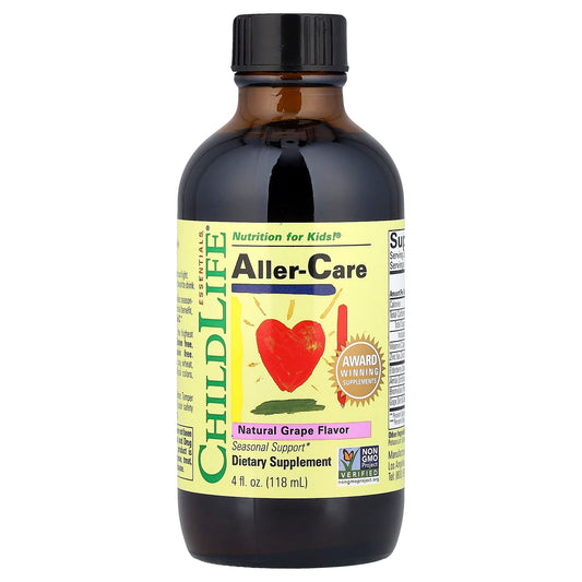 Natural Grape Aller-Care for Kids by ChildLife Essentials - 4 fl oz - Image 1