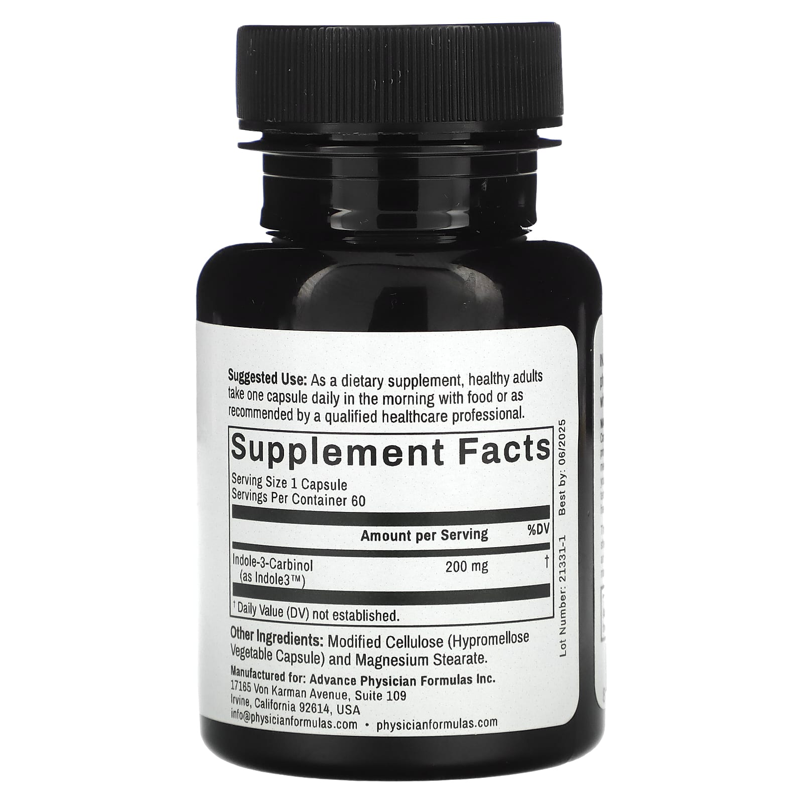 Indole-3-Carbinol Supplement 200mg, 60 Capsules by Advance Physician Formulas - Image 2